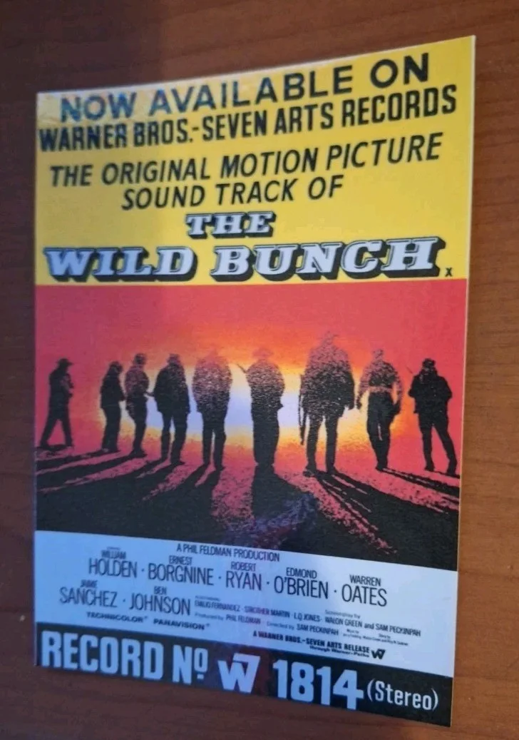 "The Wild Bunch" 1969 Theatrical Film Poster Stylish Modern Art Postcard, изображение 5