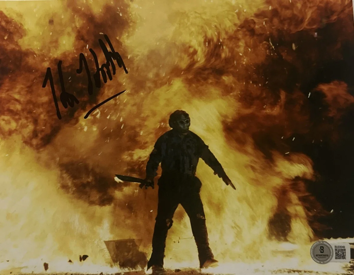 Kane Hodder — Kane Hodder autographed signed 8x10 photo Jason Friday The 13th Beckett COA