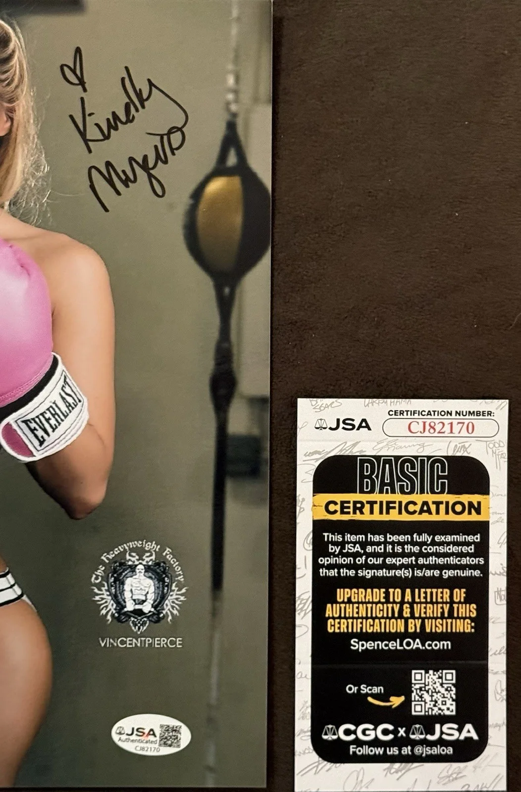 Kindly Myers 🔥 JSA SIGNED 8X10 PHOTO Autograph Sexy Naughty Model Kentucky, изображение 2