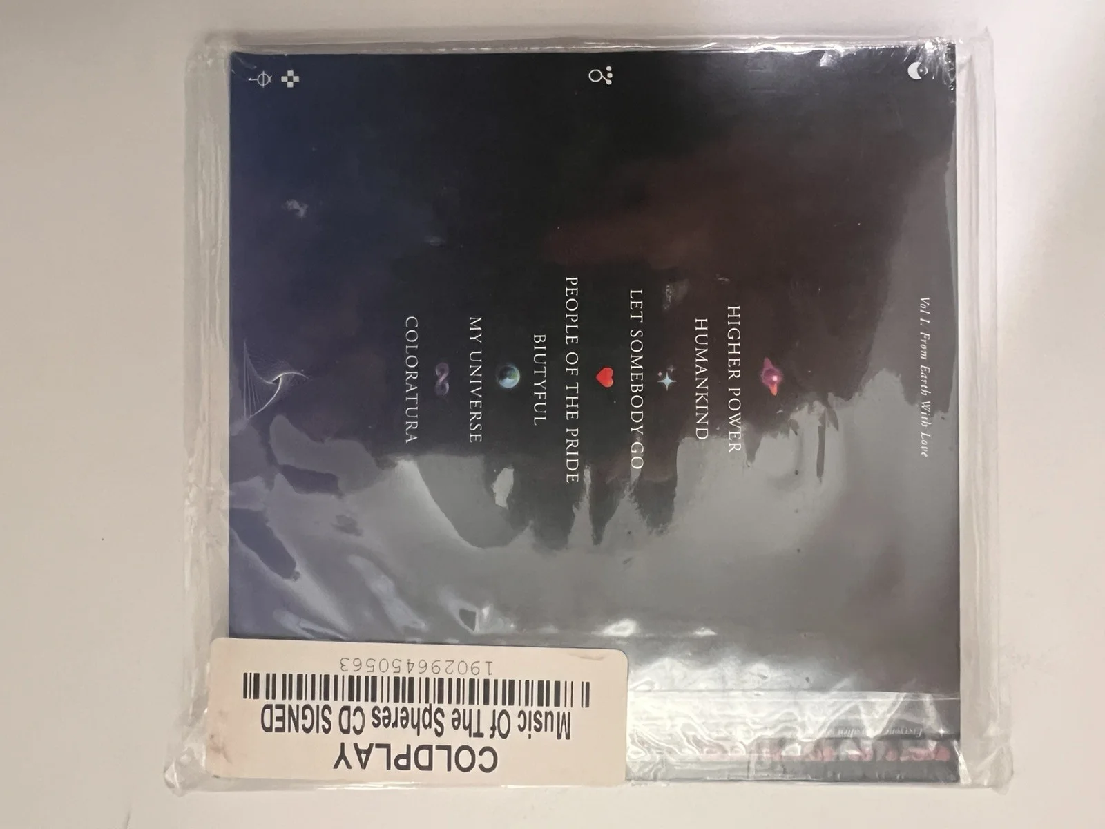 SEALED/SIGNED Cold Play Music of the Spheres CD/Art Card NEW, изображение 2