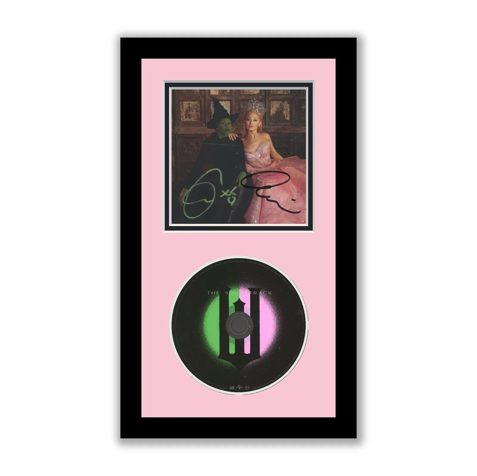 Ariana Grande, Cynthia Erivo — Wicked Autographed Signed Framed CD Photo Ariana Grande Cynthia Erivo