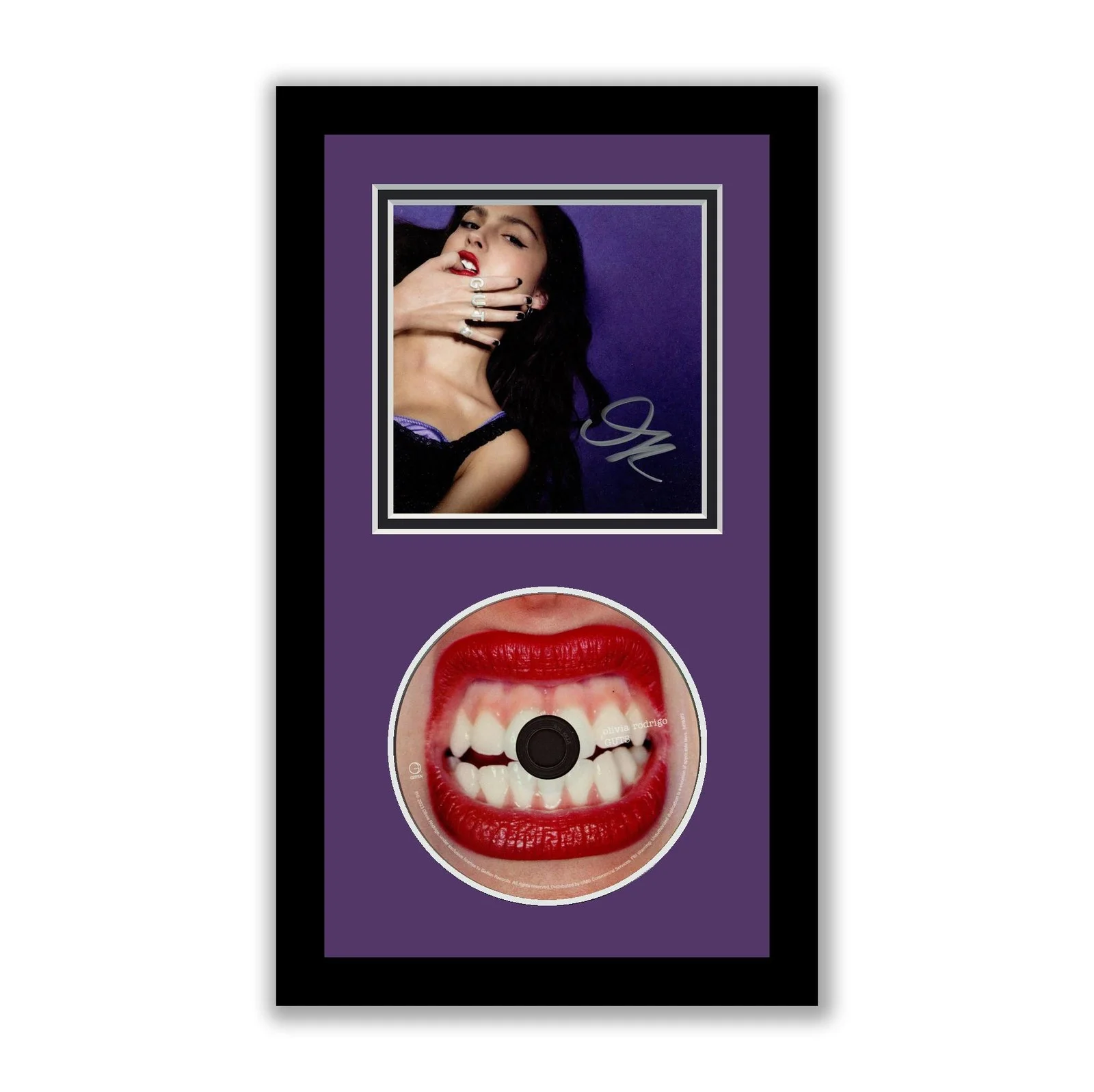 Olivia Rodrigo — Olivia Rodrigo Autographed Signed Framed CD Guts ACOA