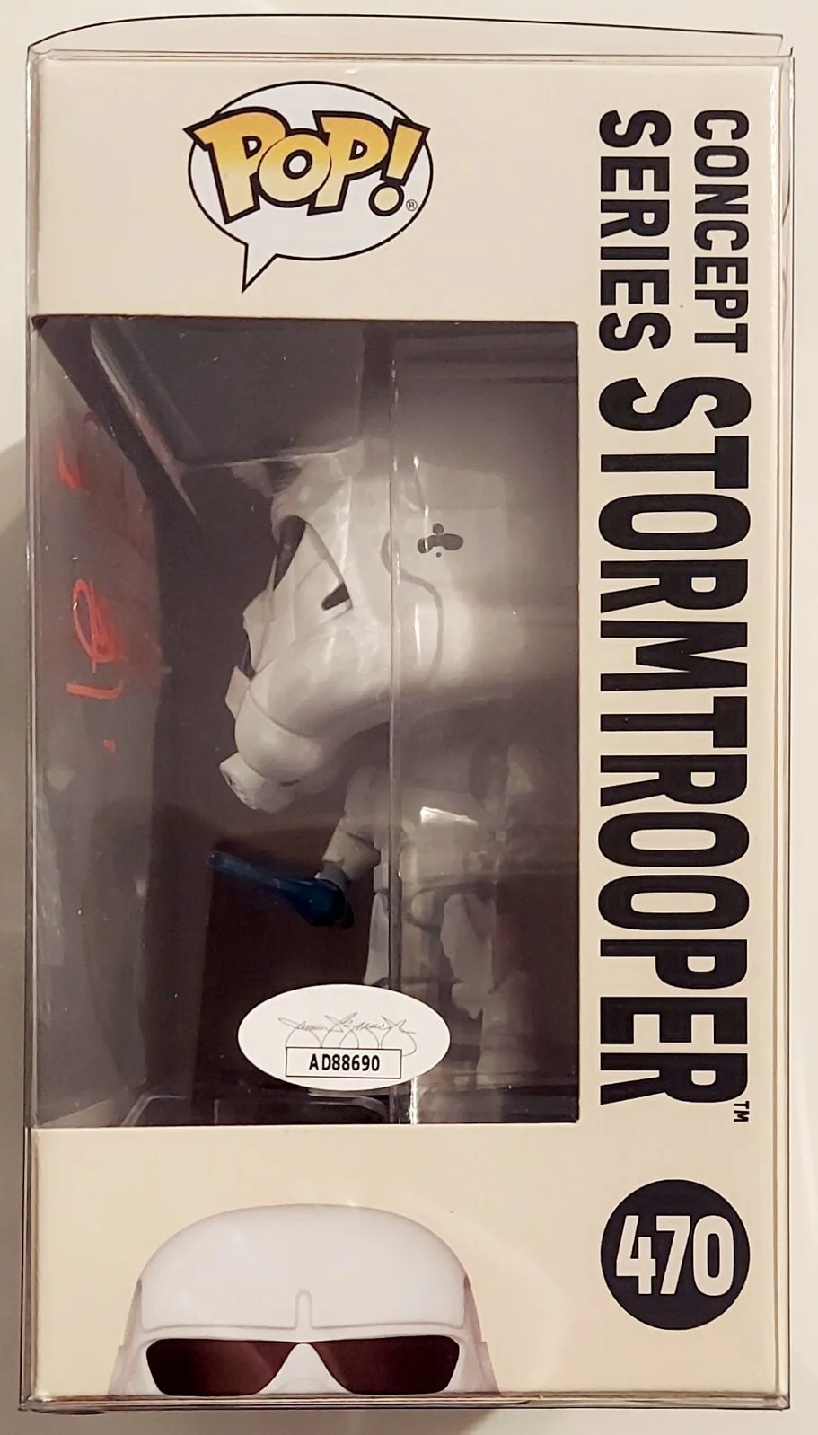Quentin Pierre — QUENTIN PIERRE SIGNED FUNKO POP 470 STAR WARS CONCEPT SERIES STORMTROOPER JSACOA, изображение 4