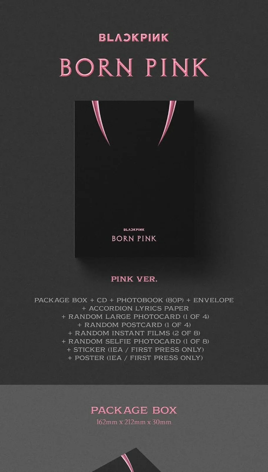 BLACKPINK BORN PINK 2nd Album BOX SET Version CD+Photobook+Accordion Lyrics P..., изображение 2
