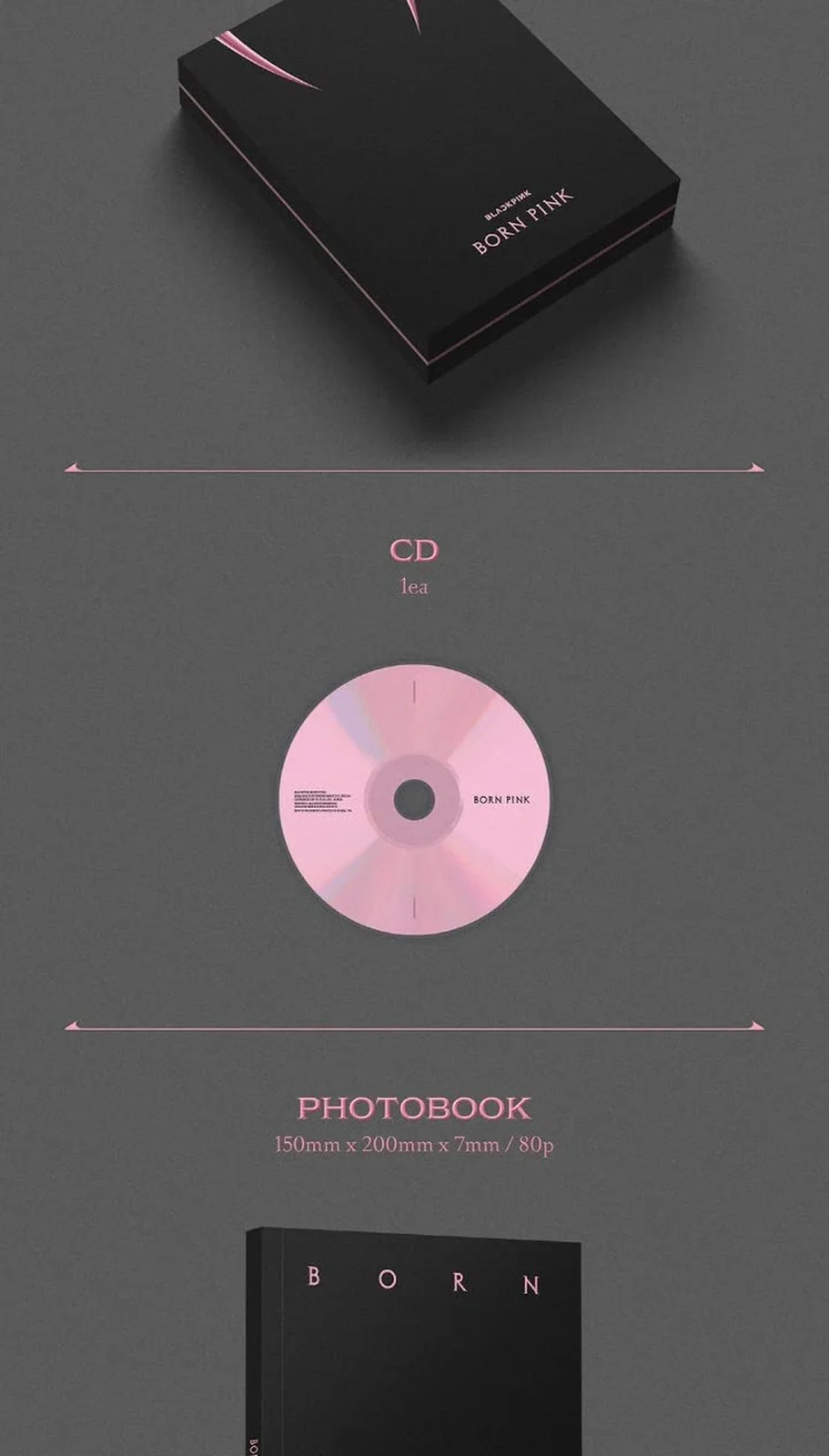 BLACKPINK BORN PINK 2nd Album BOX SET Version CD+Photobook+Accordion Lyrics P..., изображение 3