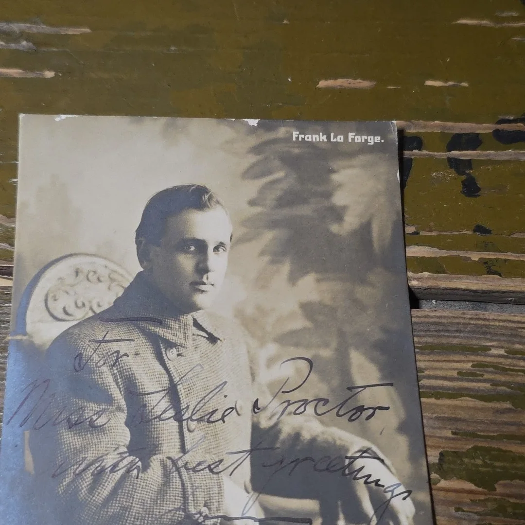 FRANK La FORGE (1879-1953) Signed RPPC Real Photo Post Card Composer/Pianist, изображение 3