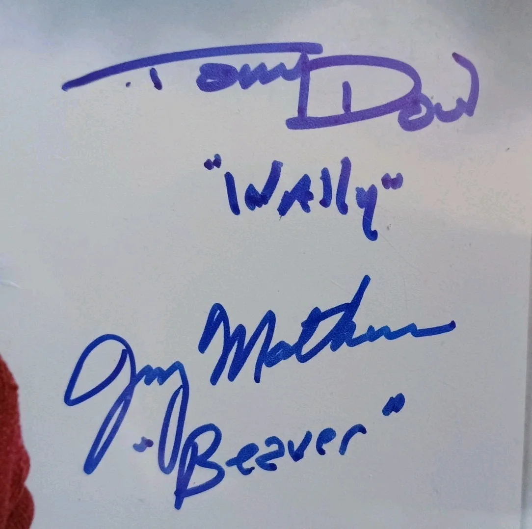 Tony Dow, Jerry Mathers — JERRY MATHERS and TONY DOW Signed Autographed 8x10 LEAVE IT TO BEAVER Photo JSA, image 3