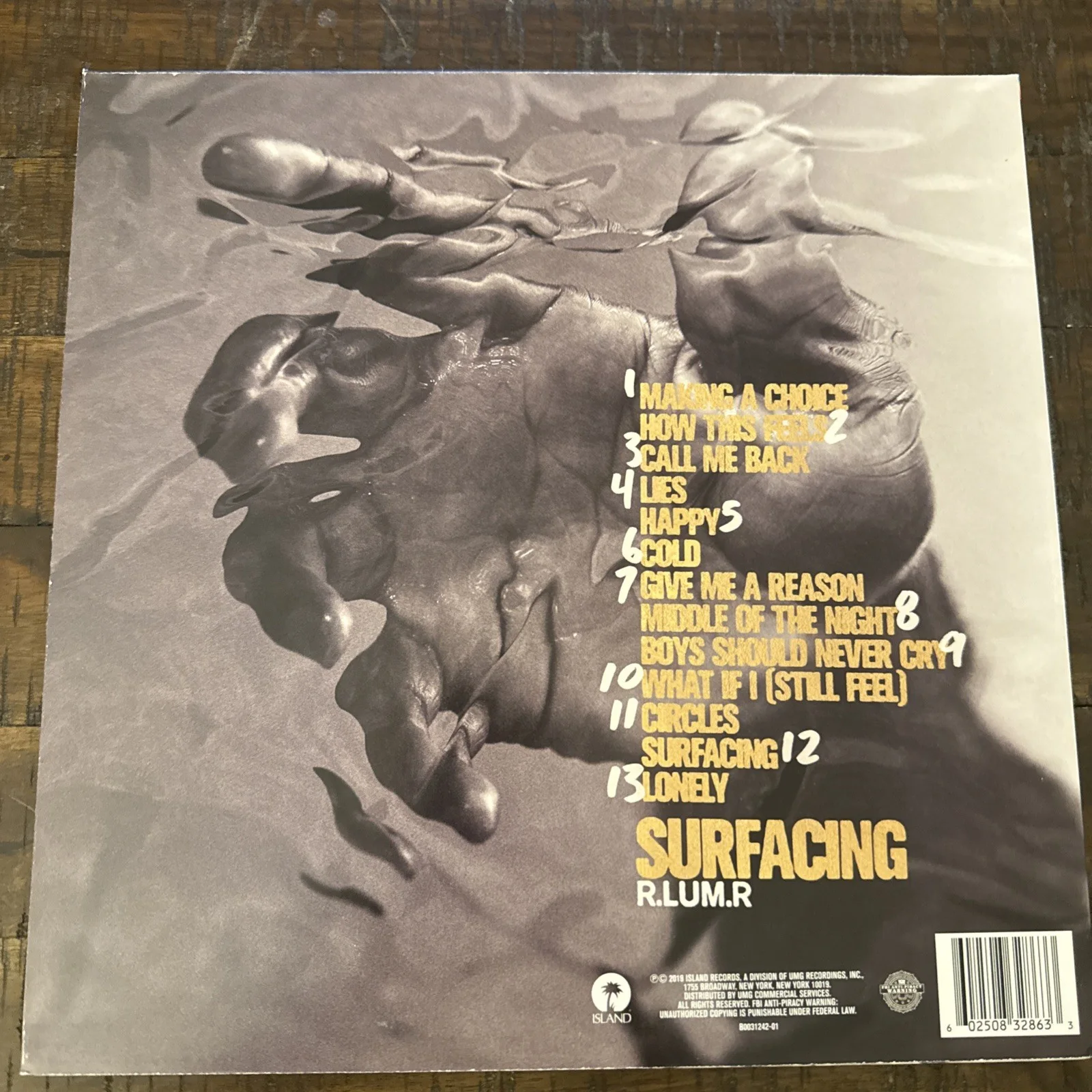 R.Lum.R - Surfacing Vinyl Signed And Inscribed Gold And Black Vinyl Special Ed, изображение 2