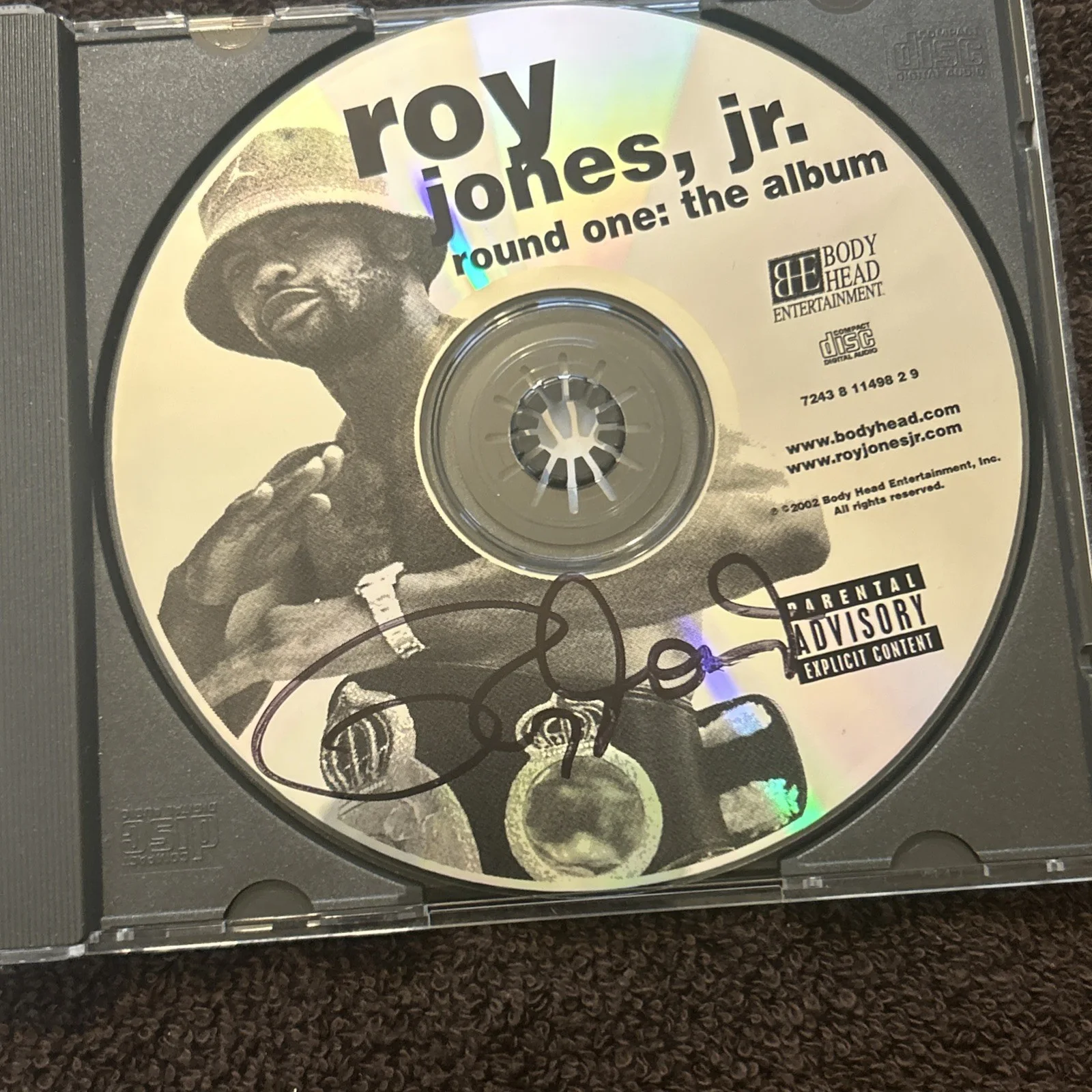 ROY JONES JR SIGNED AUTOGRAPHED Round One The Album CD, image 2