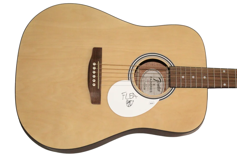 Flea — Flea - Red Hot Chili Peppers Signed Autograph Fender Acoustic Guitar w/ JSA COA
