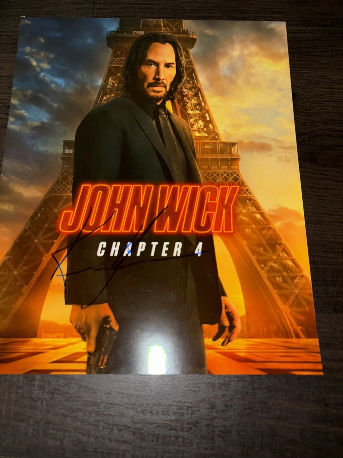 Celebrity — Keanu Reeves John Wick 8x10 Photo Signed Autographed, image 3