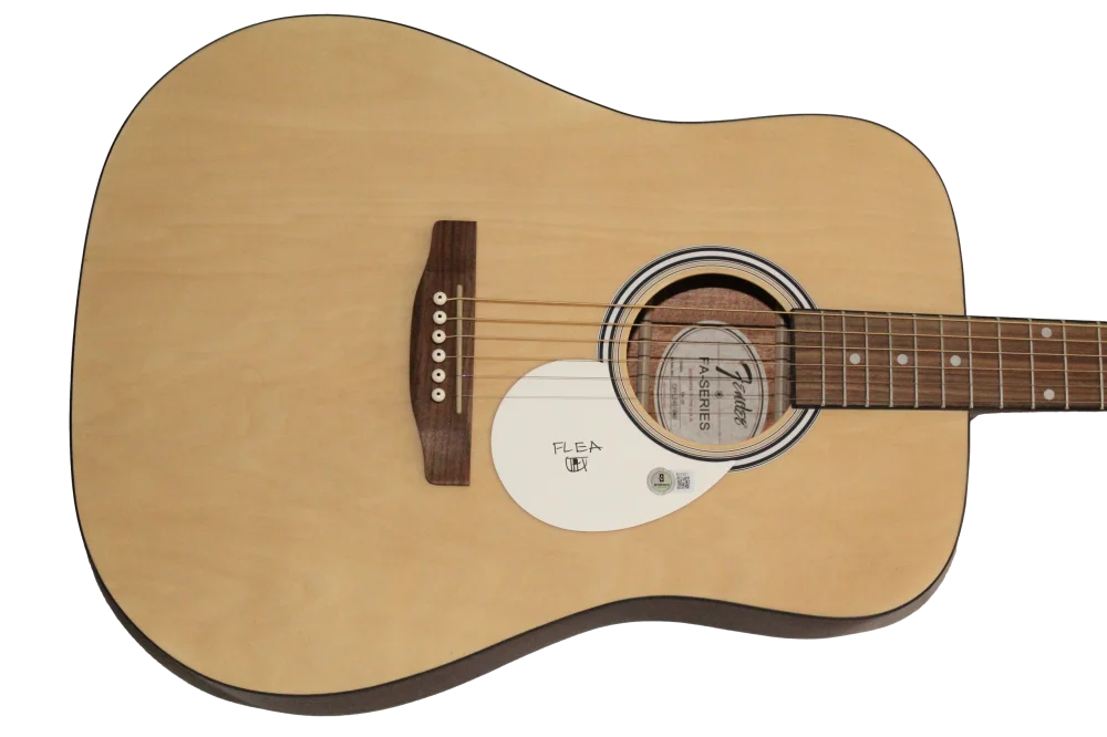 Flea — Flea - Red Hot Chili Peppers Signed Autograph Fender Acoustic Guitar Beckett COA
