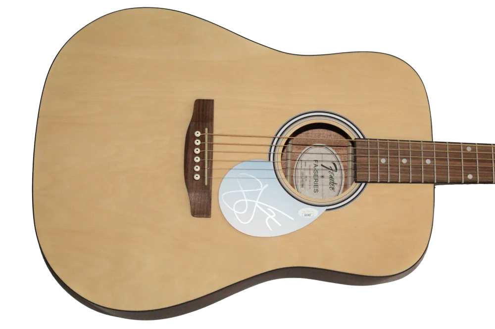 Sam Kiszka — Sam Kiszka Greta Van Fleet Signed Autograph Fender Acoustic Guitar w/ JSA COA