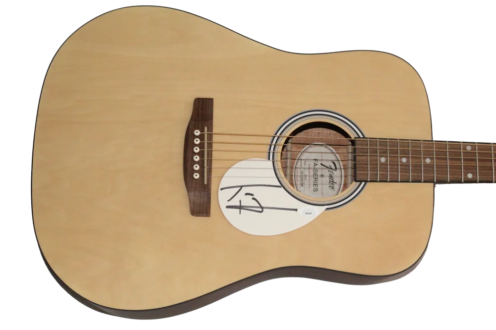 Tom Hamilton — Tom Hamilton of Aerosmith Signed Autograph Fender Acoustic Guitar w/ JSA COA