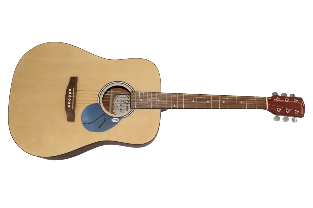 Guy Berryman — Guy Berryman Coldplay Signed Autograph Guitar - A Rush of Blood to the Head JSA, изображение 2