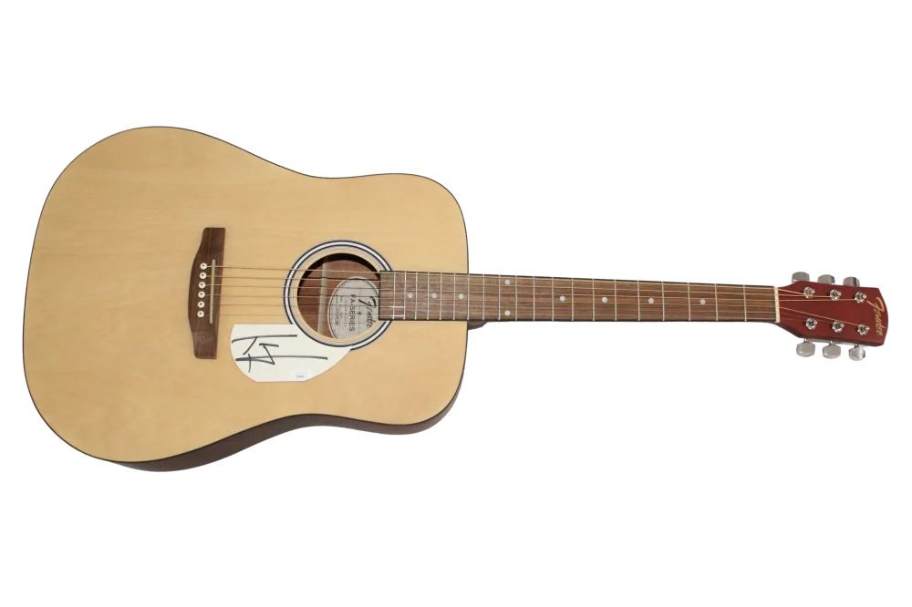 Tom Hamilton — Tom Hamilton Aerosmith Signed Autograph Fender Acoustic Guitar w/ JSA COA, изображение 2