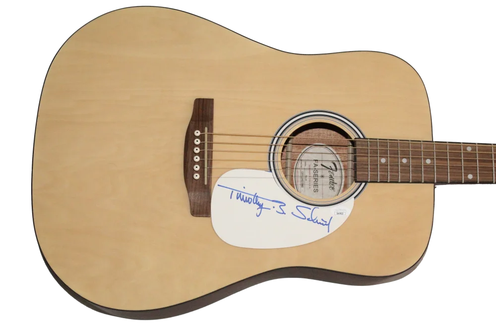 Timothy B Schmit — Timothy B Schmit Eagles Signed Autograph Fender Guitar - Desperado w/ JSA COA