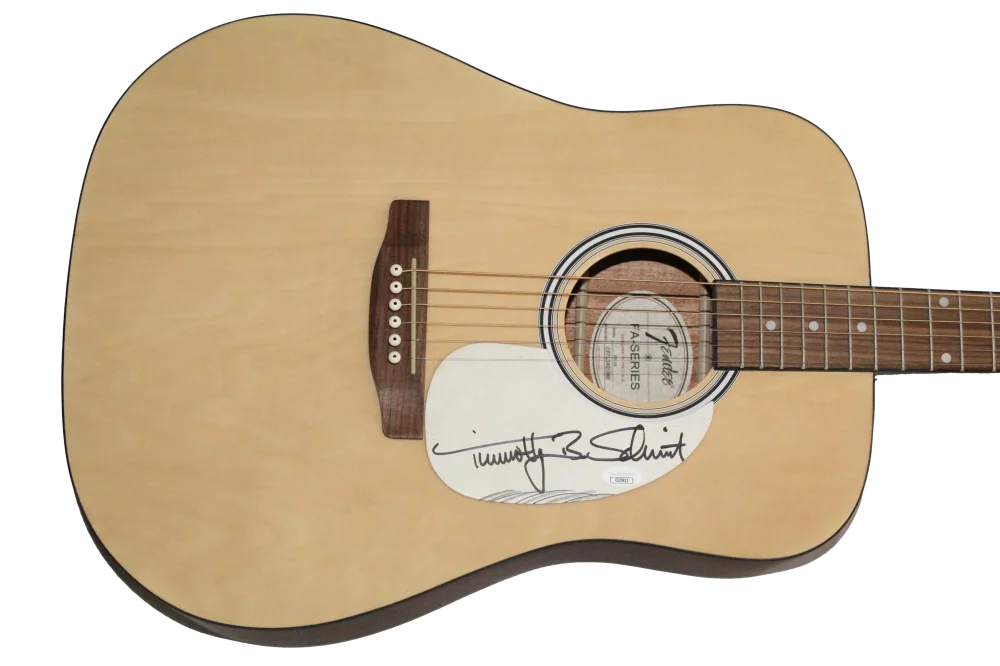 Timothy B Schmit — Timothy B Schmit Eagles Signed Autograph Fender Guitar - On the Border JSA COA