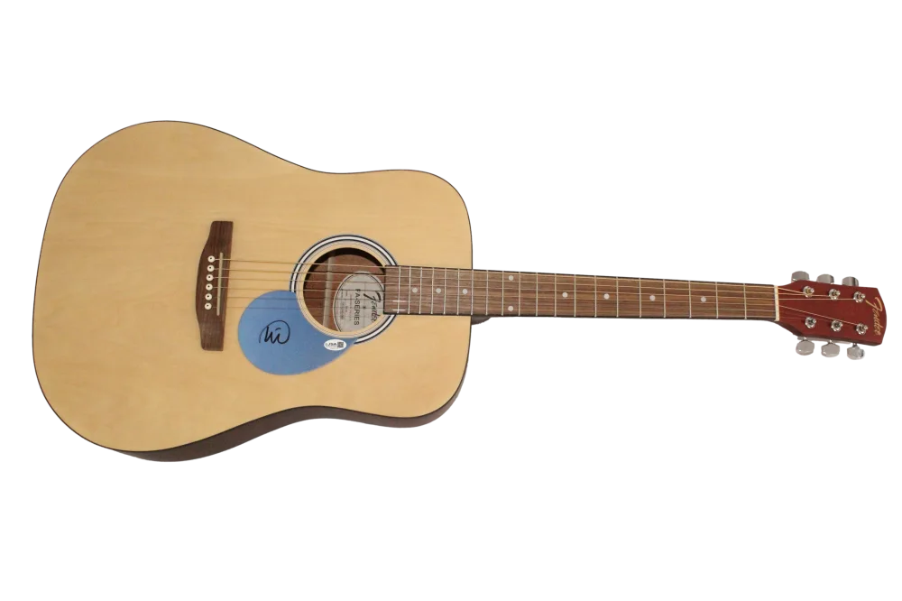 Will Champion — Will Champion Coldplay Signed Autograph Fender Guitar - Mylo Xoloto w/ JSA COA, image 2
