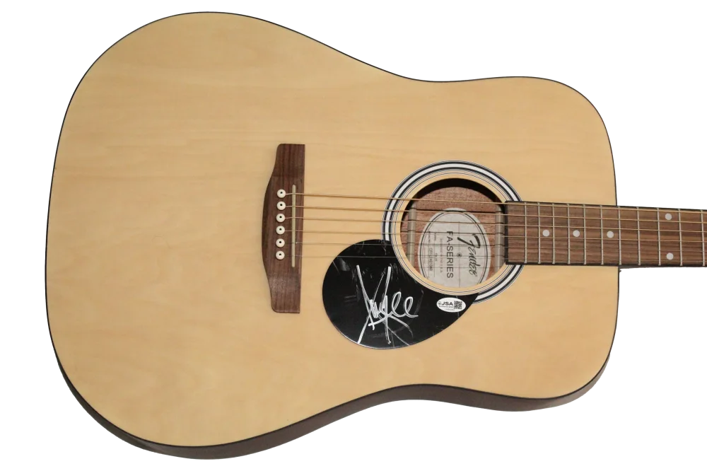 Amy Lee — Amy Lee Evanescence Signed Autograph Fender Guitar - The Open Door w/ JSA COA