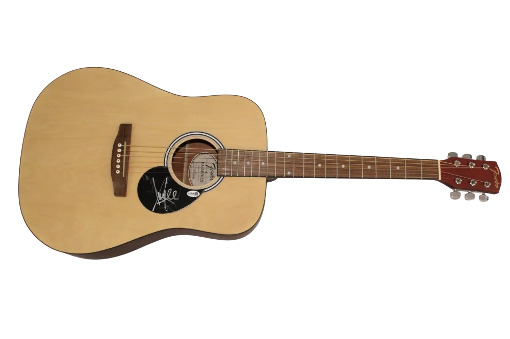 Amy Lee — Amy Lee Evanescence Signed Autograph Fender Guitar - The Open Door w/ JSA COA, изображение 2