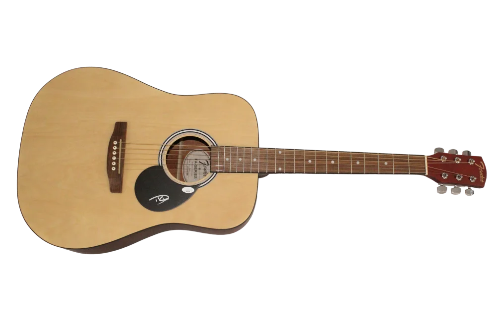 David Kennedy — David Kennedy Angels & Airwaves Signed Autograph Fender Acoustic Guitar JSA COA, изображение 2