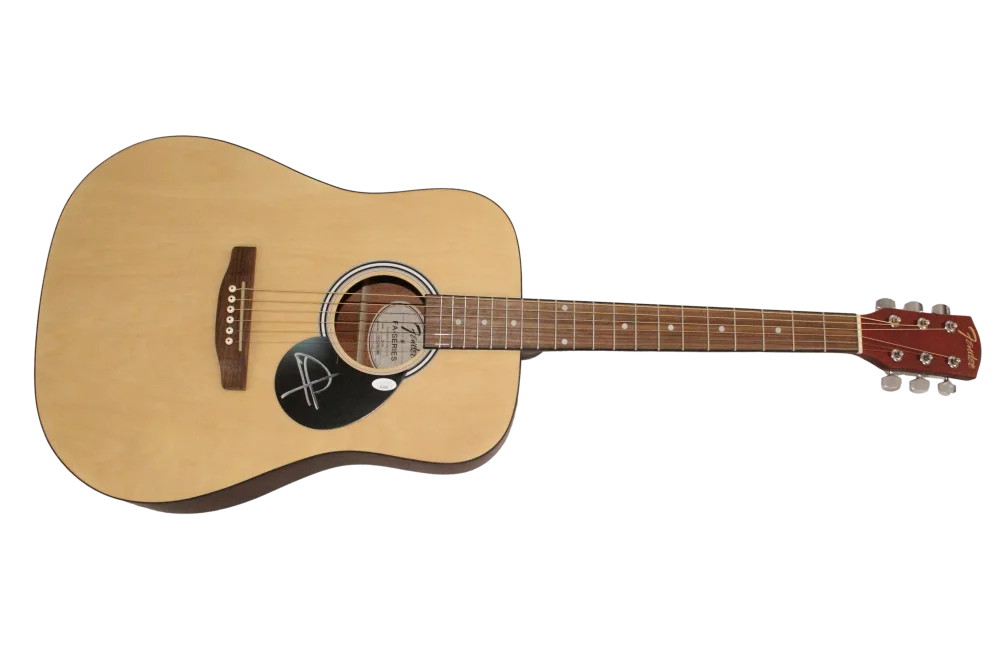Tom DeLonge — Tom DeLonge Blink-182 Signed Autograph Fender Acoustic Guitar w/ JSA COA, image 2