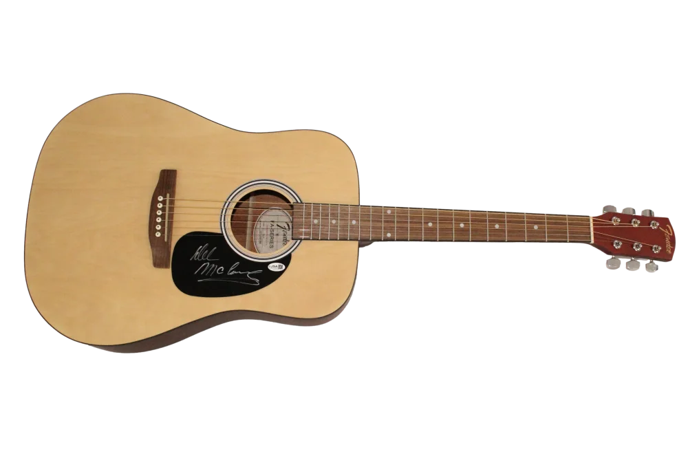 Del McCoury — Del McCoury Signed Autograph Full Size Fender Acoustic Guitar w/ JSA COA, изображение 2