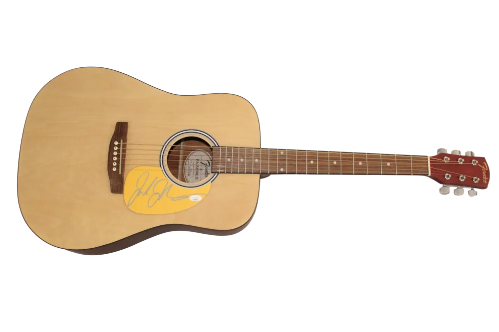 Jack Johnson — Jack Johnson Signed Autograph Full Size Fender Acoustic Guitar w/ JSA COA, изображение 2