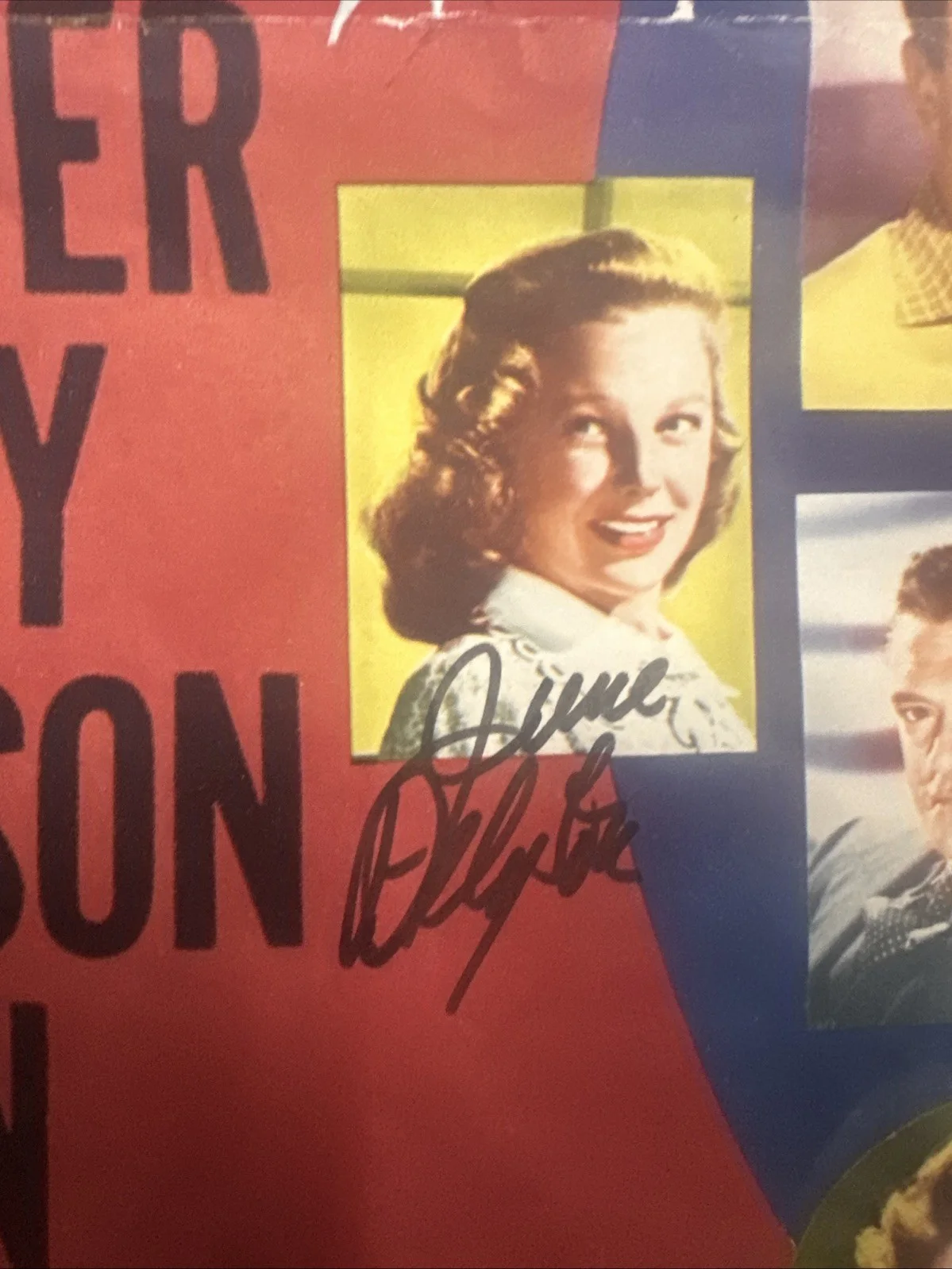 MGM’s The Three Musketeers Original Display Poster Signed By June Allyson, изображение 3