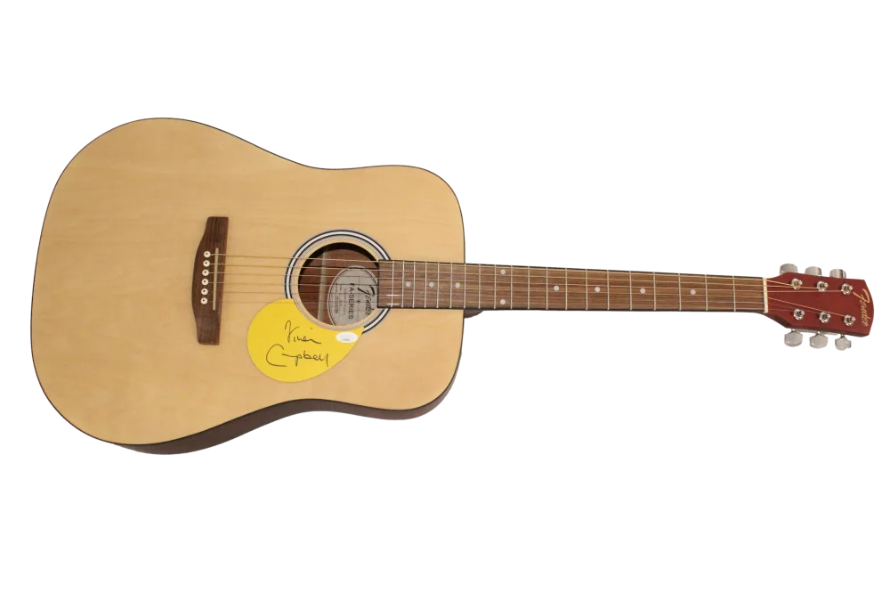 Vivian Campbell — Vivian Campbell Def Leppard Signed Autograph Fender Acoustic Guitar w/ JSA COA, image 2