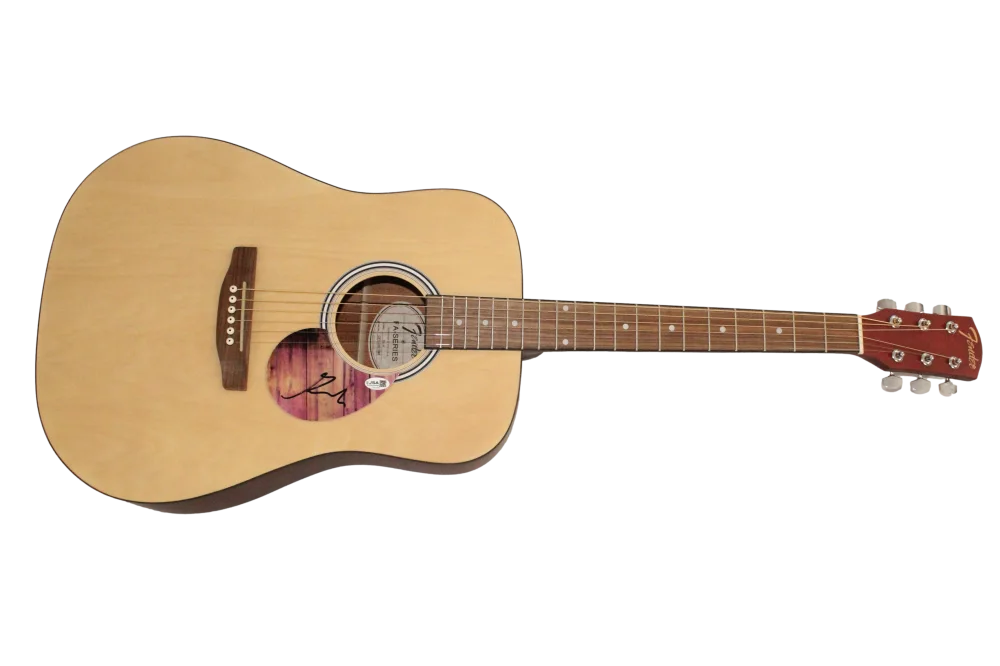 Rick Mitarotonda — Rick Mitarotonda Goose Signed Autograph Full Size Fender Acoustic Guitar JSA COA, image 2