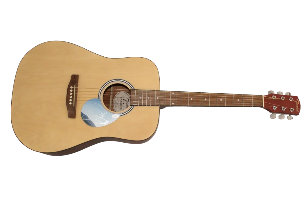 Josh Kiszka — Josh Kiszka Greta Van Fleet Signed Autograph Fender Acoustic Guitar w/ JSA COA, изображение 2