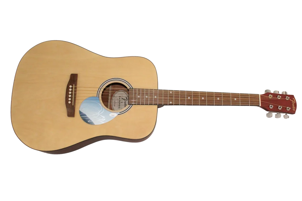 Josh Kiszka — Josh Kiszka Greta Van Fleet Signed Autograph Fender Acoustic Guitar JSA COA, изображение 2