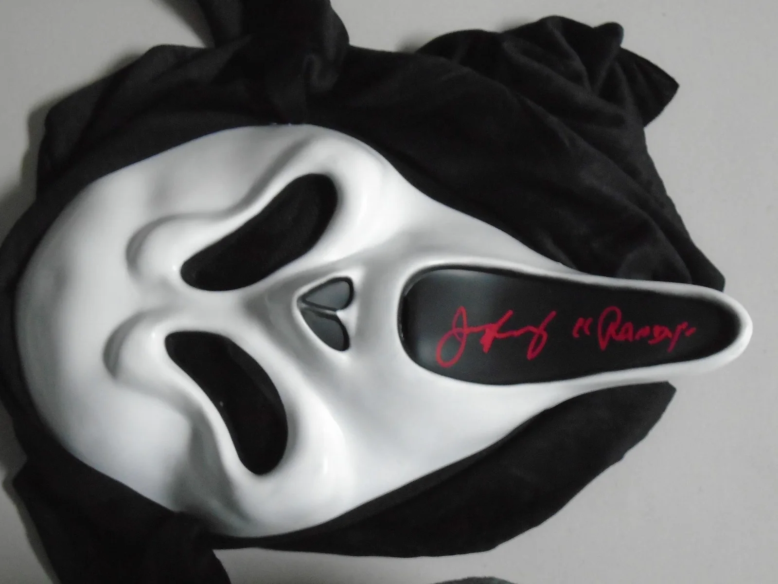 JAMIE KENNEDY Signed GHOSTFACE MASK Autograph SCREAM HORROR BAS JSA COA, image 2