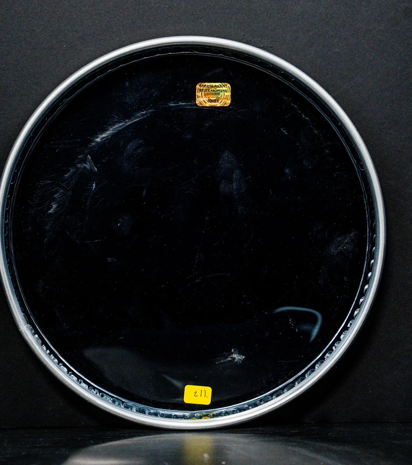 Lars Ulrich Autographed Drumhead - BFA 10152, image 4