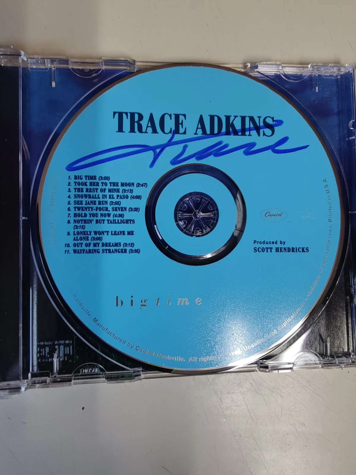 Trace Adkins Country Music Star Double Autographed Big Time New CD & Booklet, изображение 2