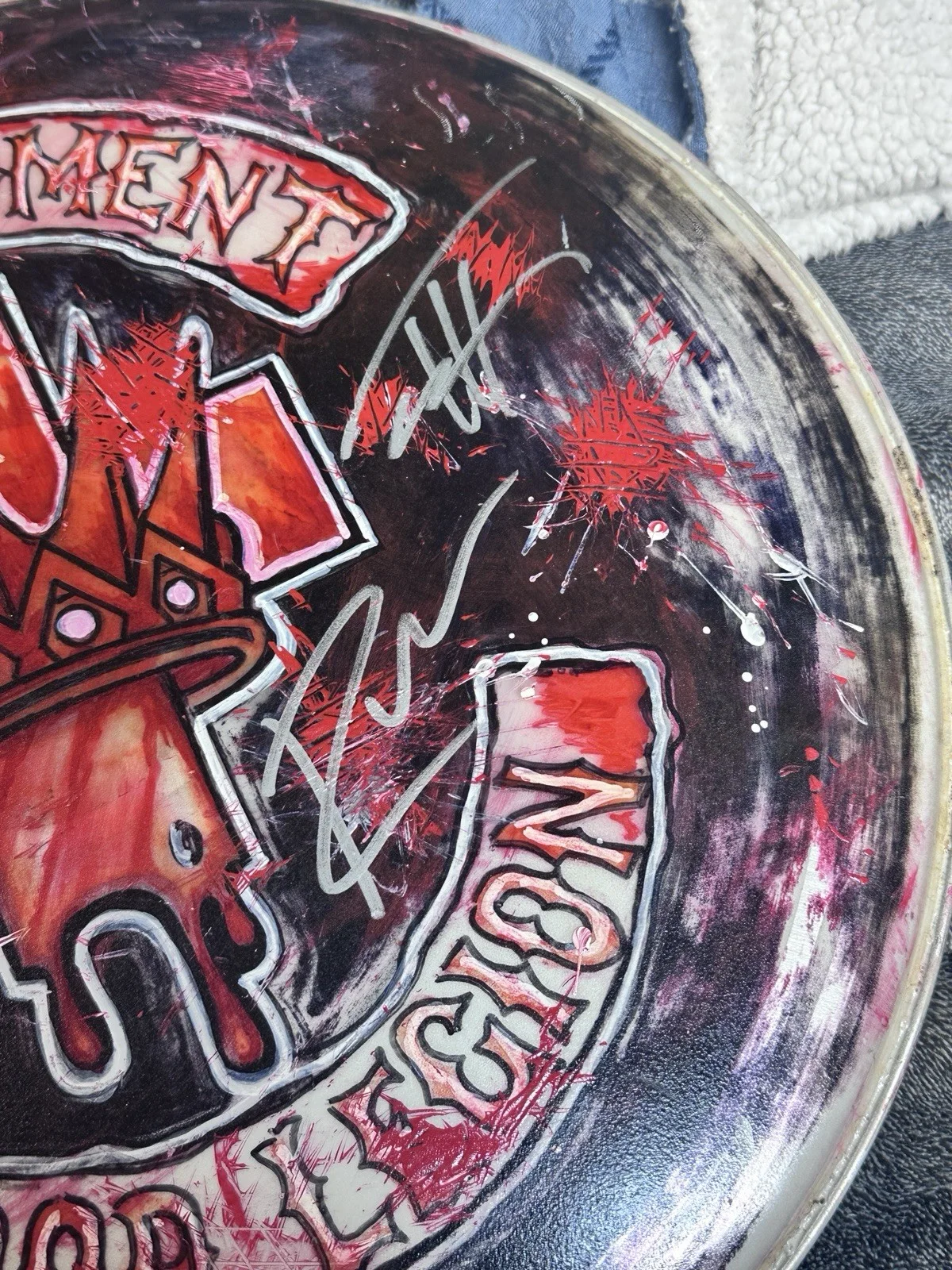 Autographed Drum Head In This Moment From 2015 Lynchburg Va Show, image 5