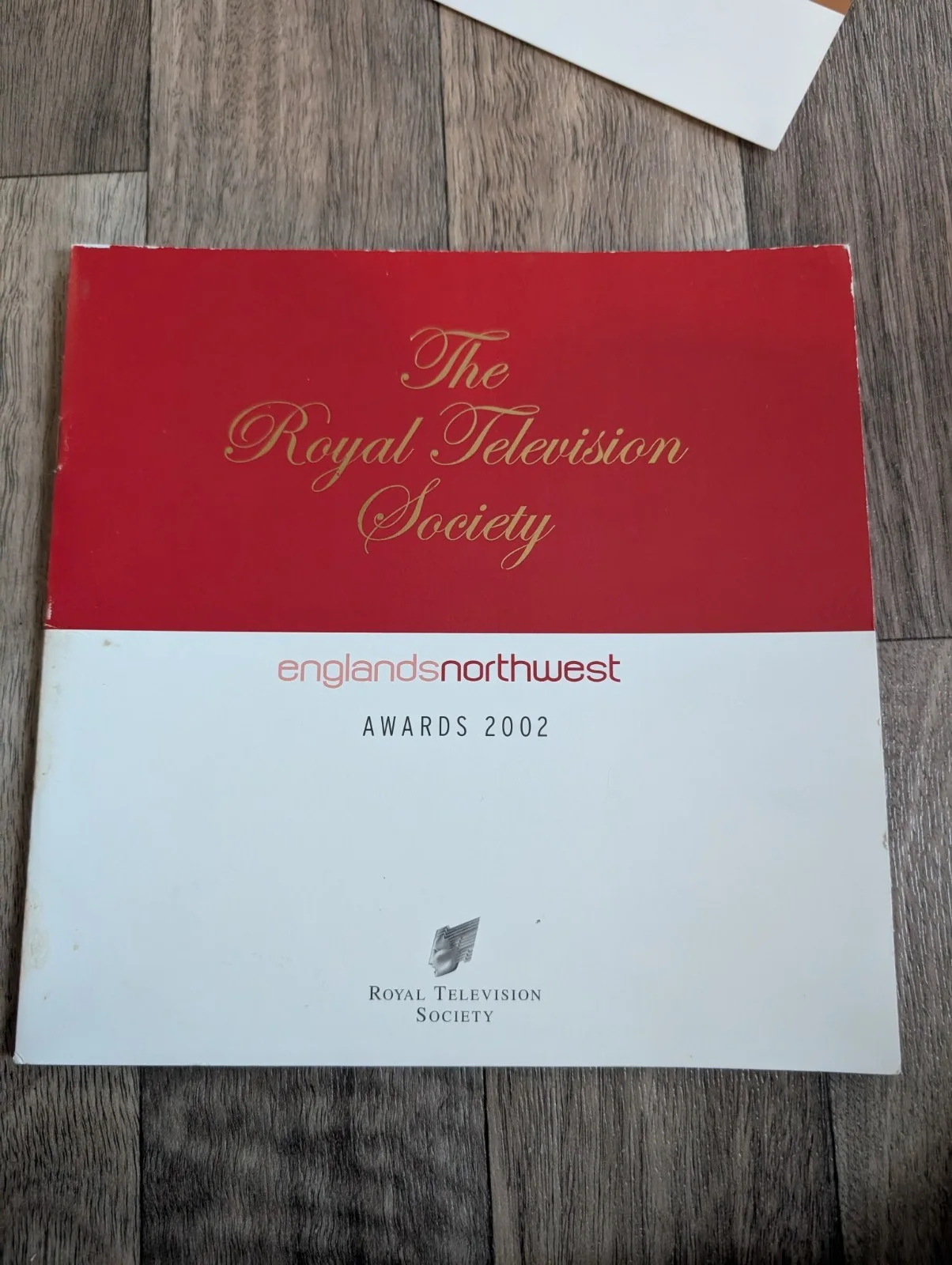 The Royal Television Society Awards Programme and Ticket 2002 -North West Awards, изображение 2