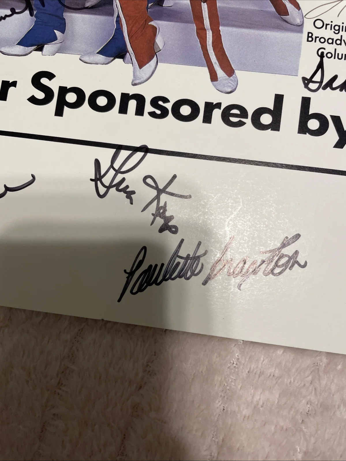 Will Rogers Follies Keith Carridine Tour Broadway Poster Cast Signed Sutton, изображение 3