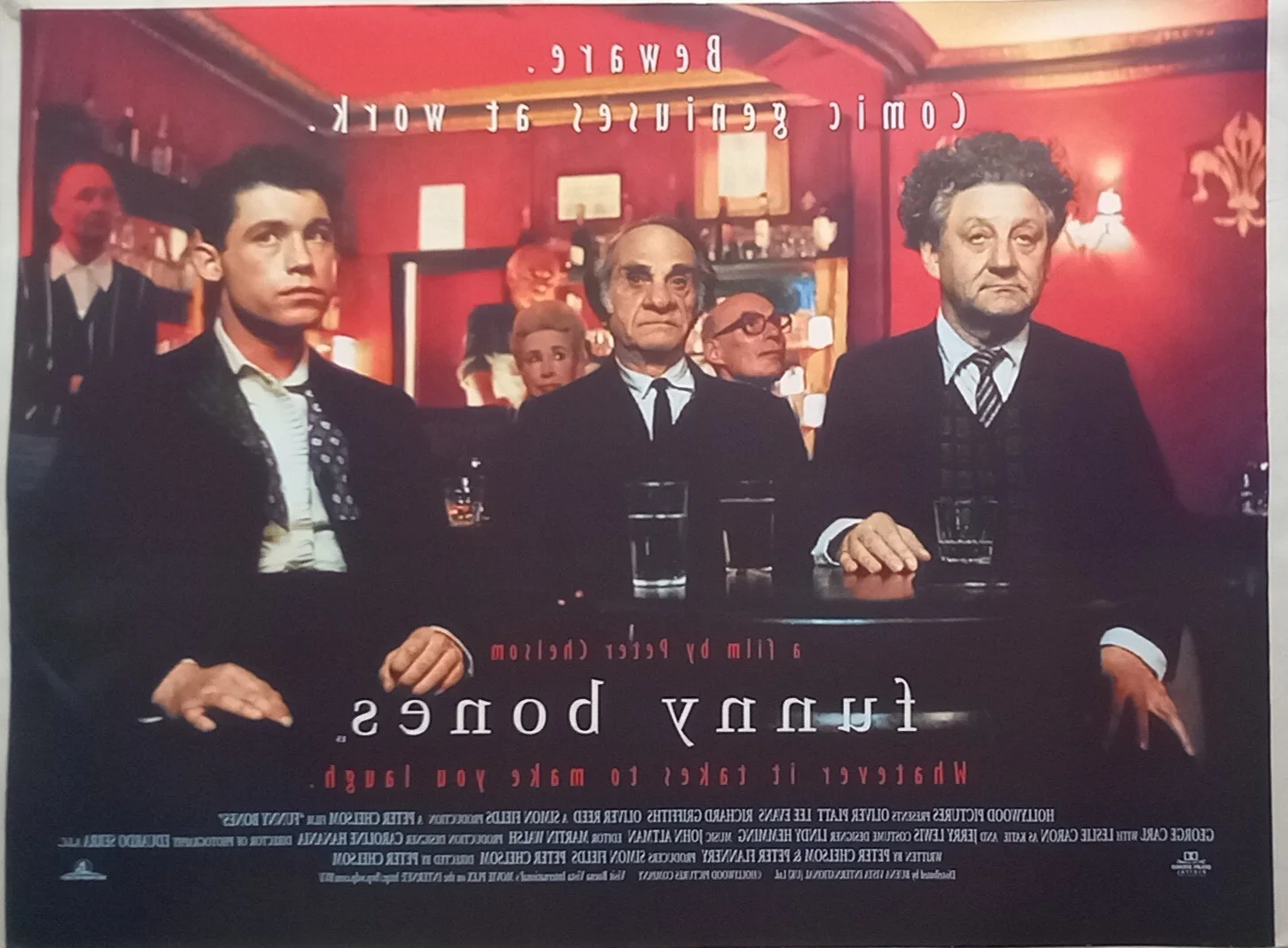 Funny Bones (1995) D/S UK Quad Poster, Jerry Lewis, Oliver Platt, Lee Evans, изображение 4