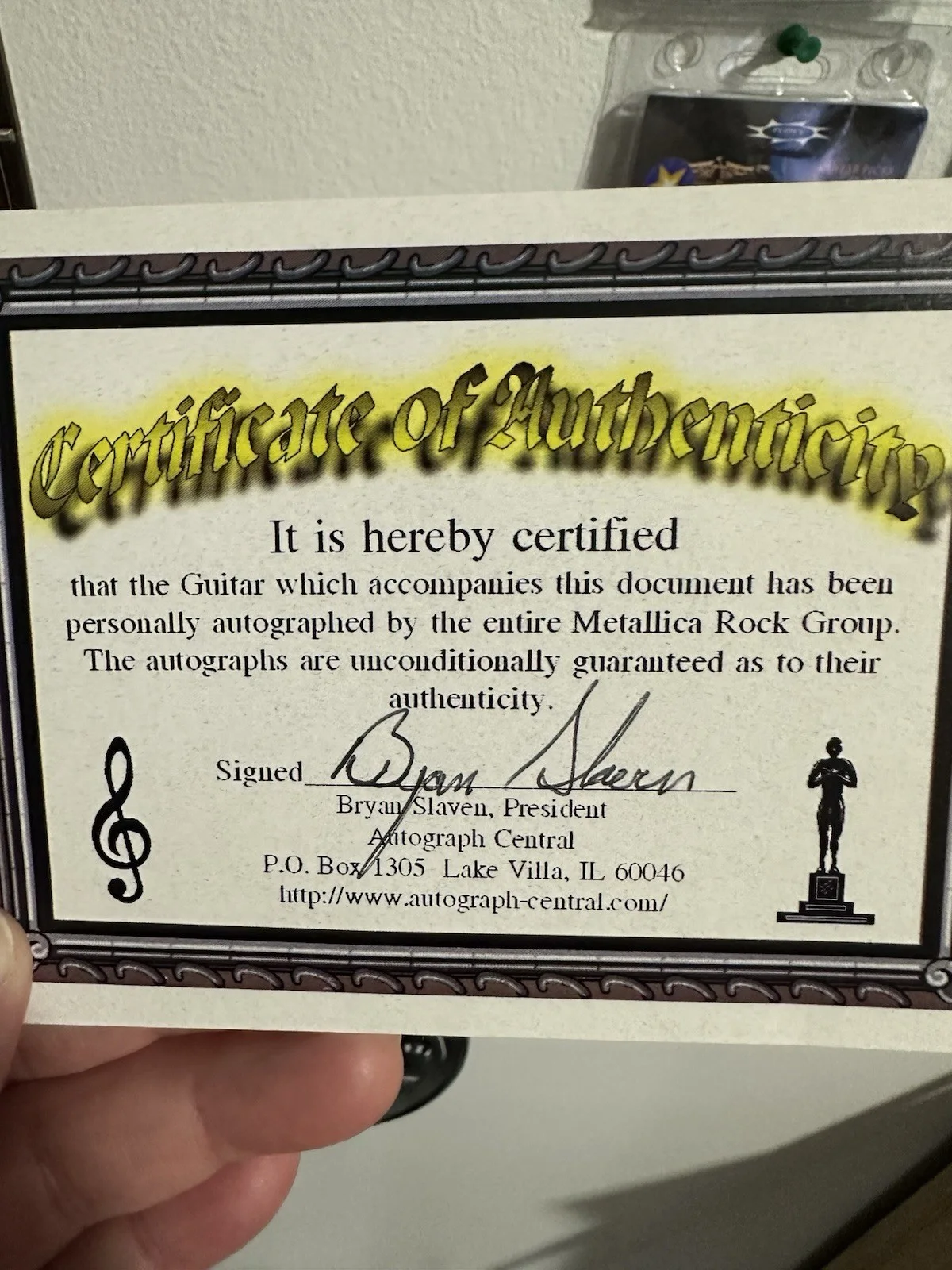 Fender Squier Affinity Stratocaster Metallica Autographed With COA, image 4
