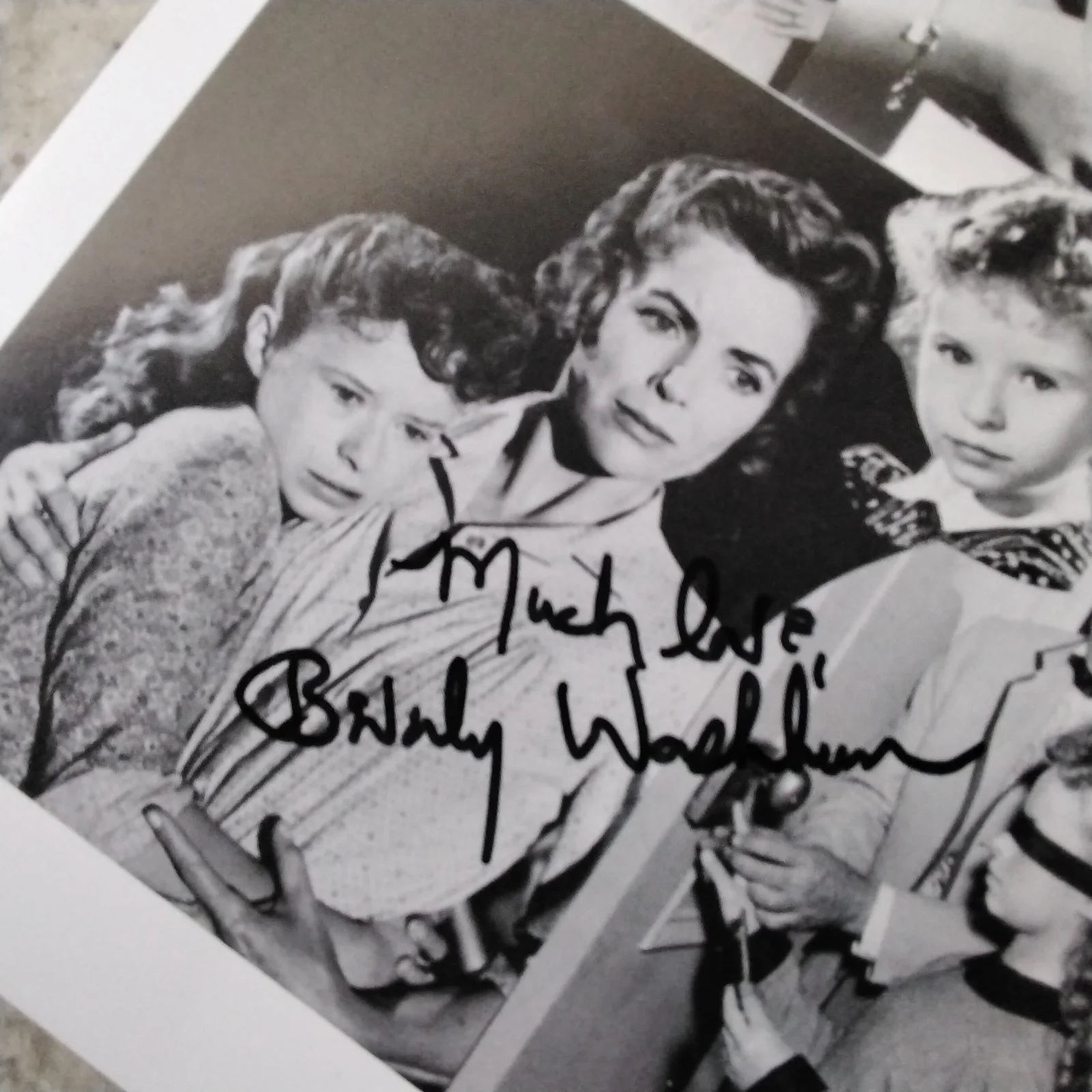 Beverly Washburn SIGNED Photo Movie TV Child Actress Old Yeller Superman Shane, изображение 4