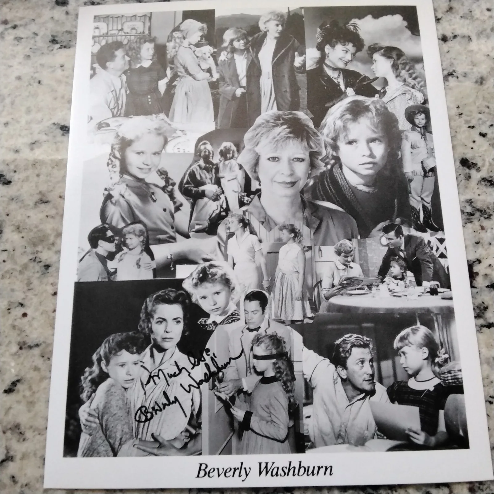 Beverly Washburn SIGNED Photo Movie TV Child Actress Old Yeller Superman Shane, изображение 5