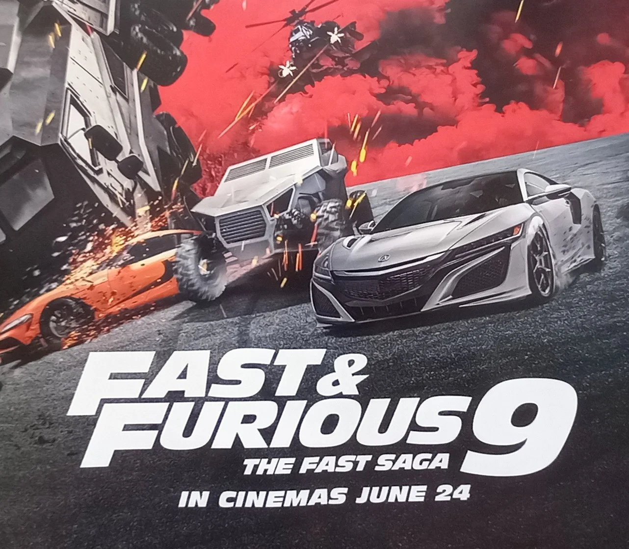 Fast & Furious 9 (2021) D/S UK Quad Poster (June 24th Version) Vin Diesel, image 2