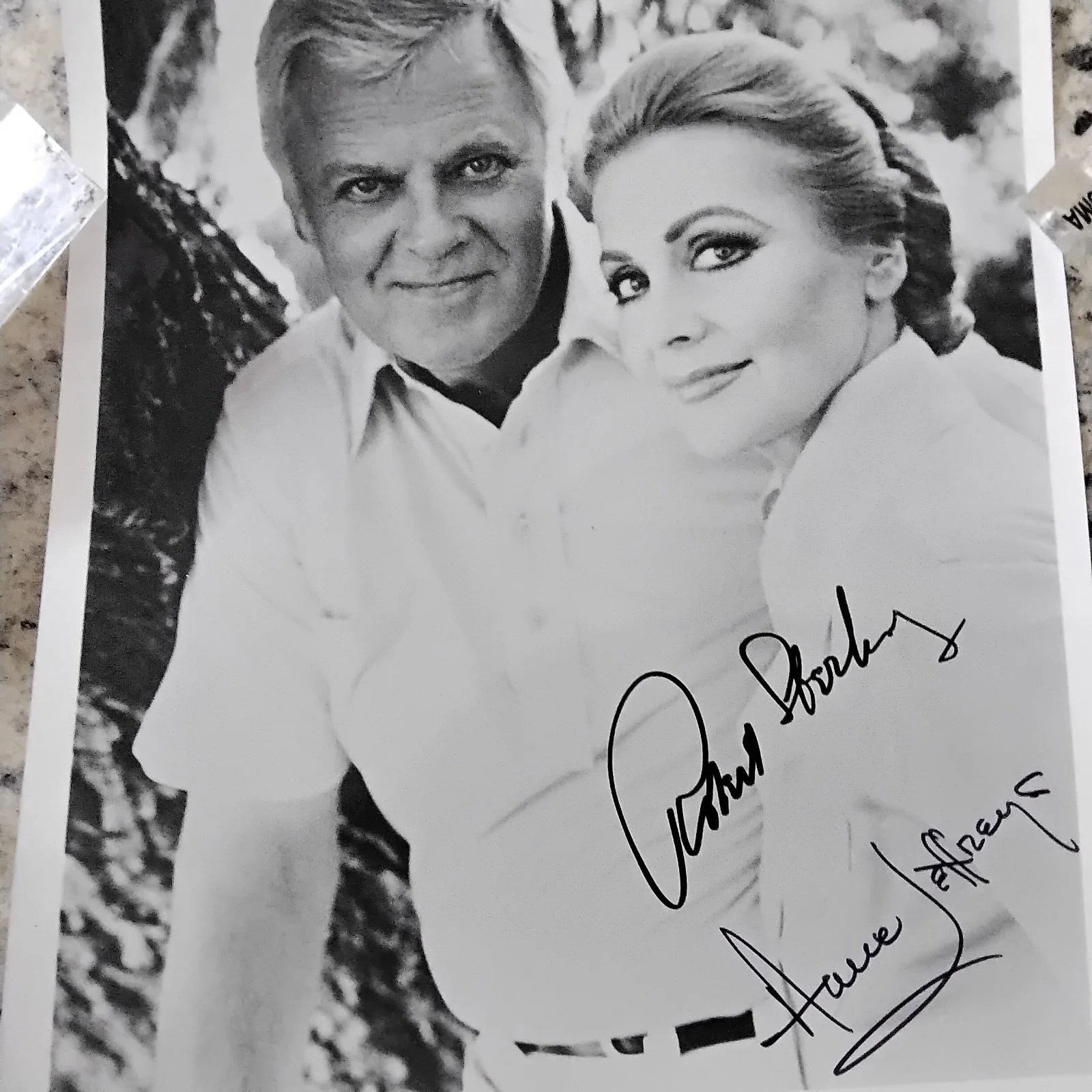 Anne Jeffreys & Robert Sterling SIGNED Photo 40s Movie TV Actors Married Topper, изображение 3