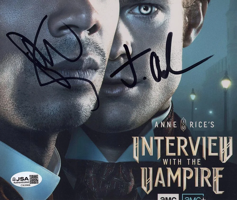 Sam Reid, Jacob Anderson — Sam Reid & Jacob Anderson signed "INTERVIEW WITH THE VAMPIRE" 8x10 Photo COA JSA, image 3