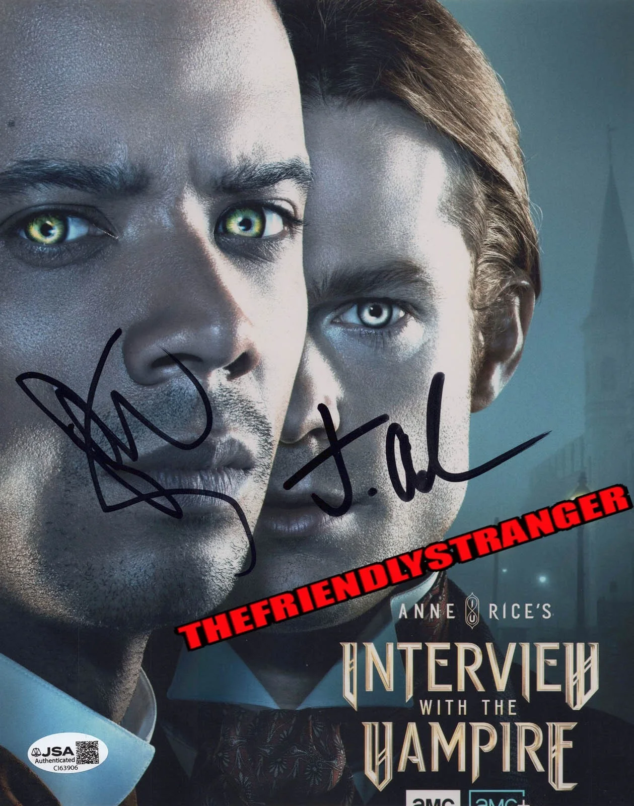 Sam Reid, Jacob Anderson — Sam Reid & Jacob Anderson signed "INTERVIEW WITH THE VAMPIRE" 8x10 Photo COA JSA, image 5