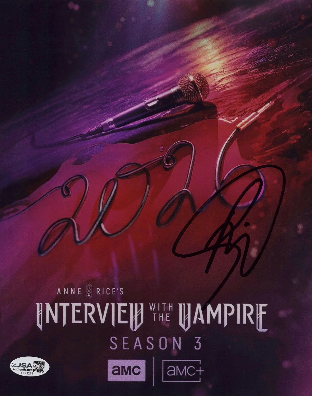 Sam Reid — Sam Reid signed "INTERVIEW WITH THE VAMPIRE" 8x10 Photo EXACT PROOF b Lestat JSA, image 5