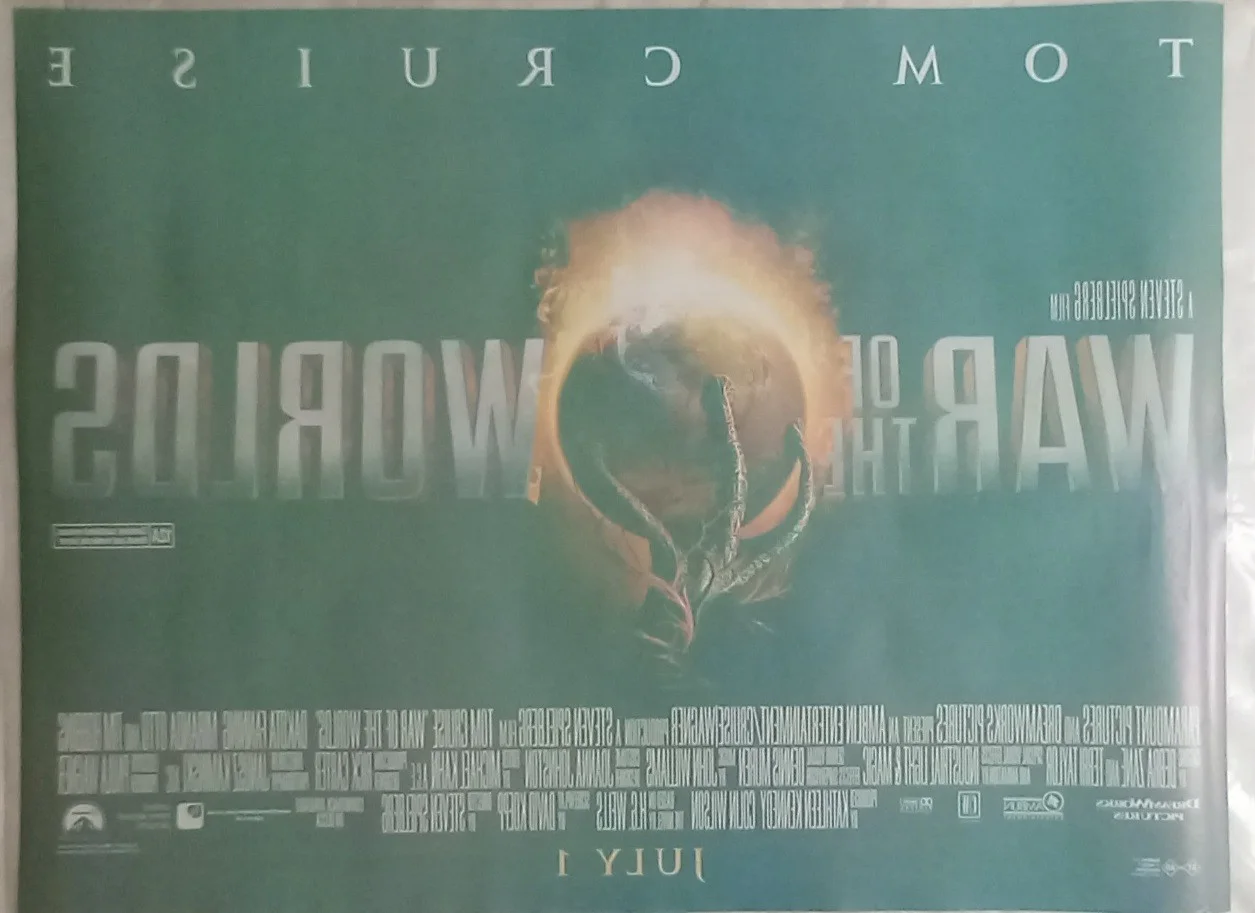 War of the Worlds (2005) Original D/S UK Quad Cinema Poster, Steven Spielberg, изображение 2